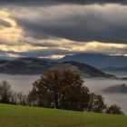 Nebel und Wolken an Weihnachten