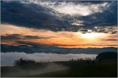 Nebel und Wolken