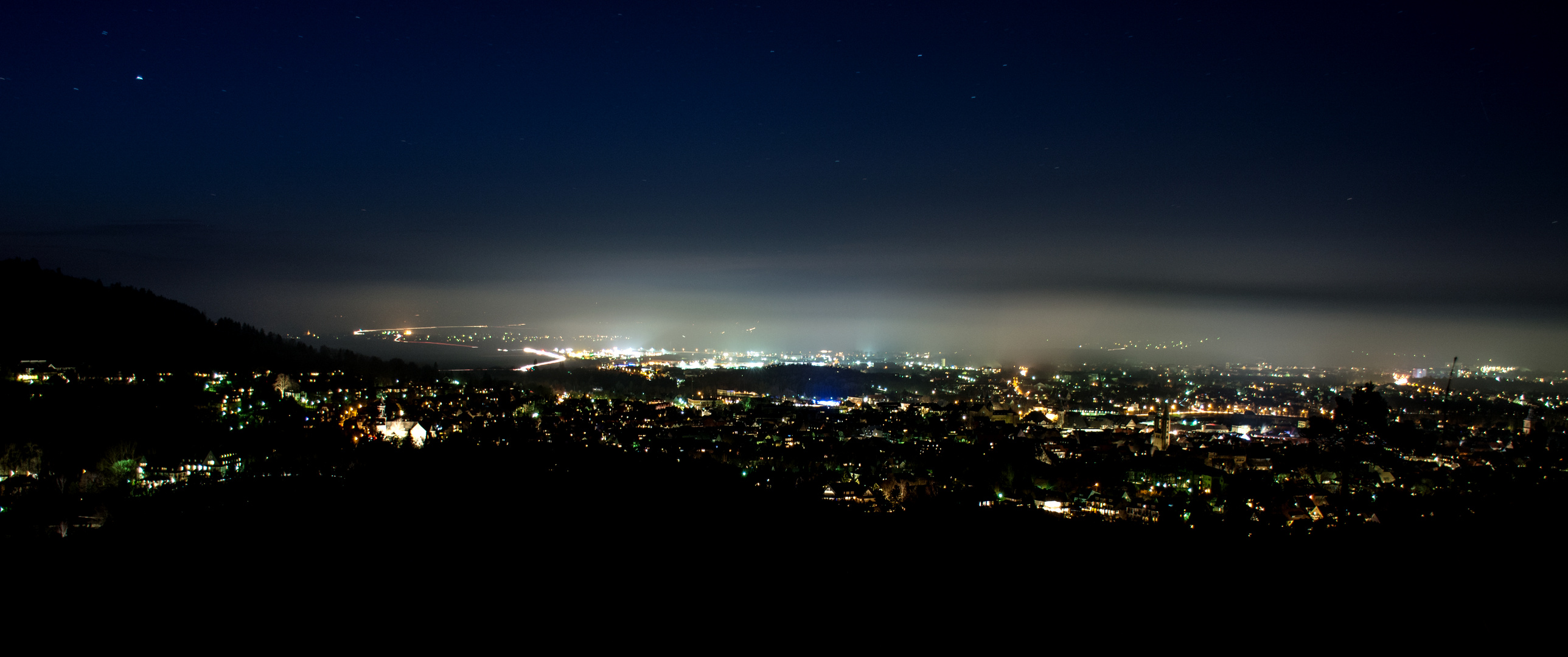 Nebel zieht auf... Blick auf Goslar....