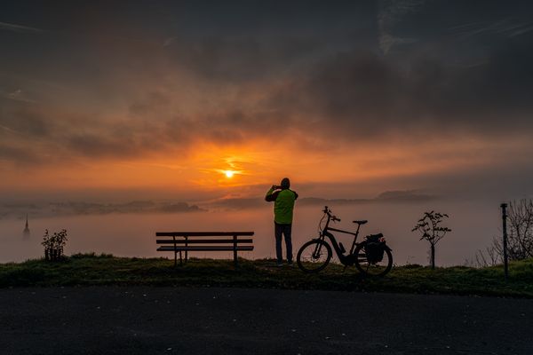 Nebel zieht auf in Nierstein
