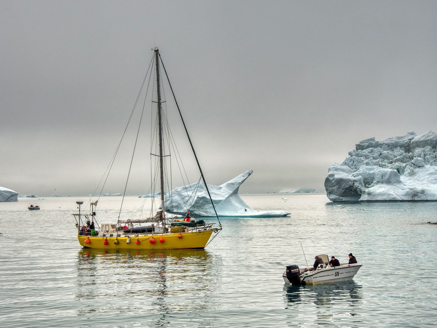 Nebel zieht auf vor Uummannaq