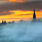 Nebel zieht in die Stadt