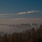 Nebel zieht vom Tal herauf