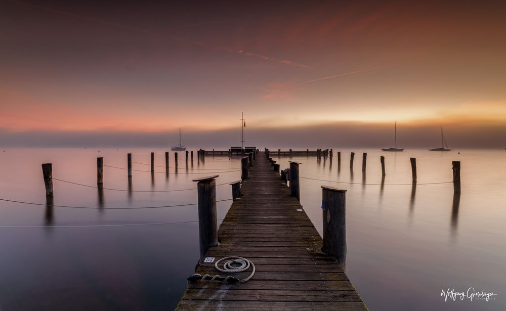 Nebel zum Sonnenaufgang