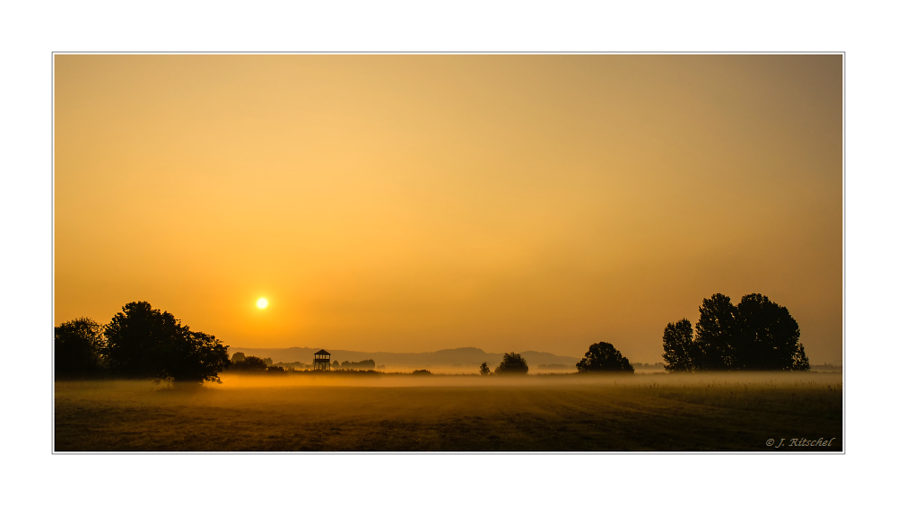 Nebelbänke am Morgen