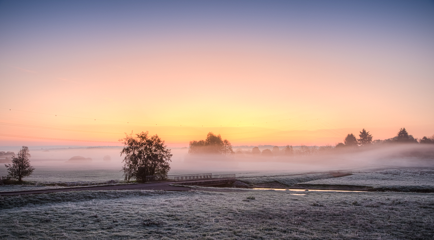 Nebelbänke im Herbst