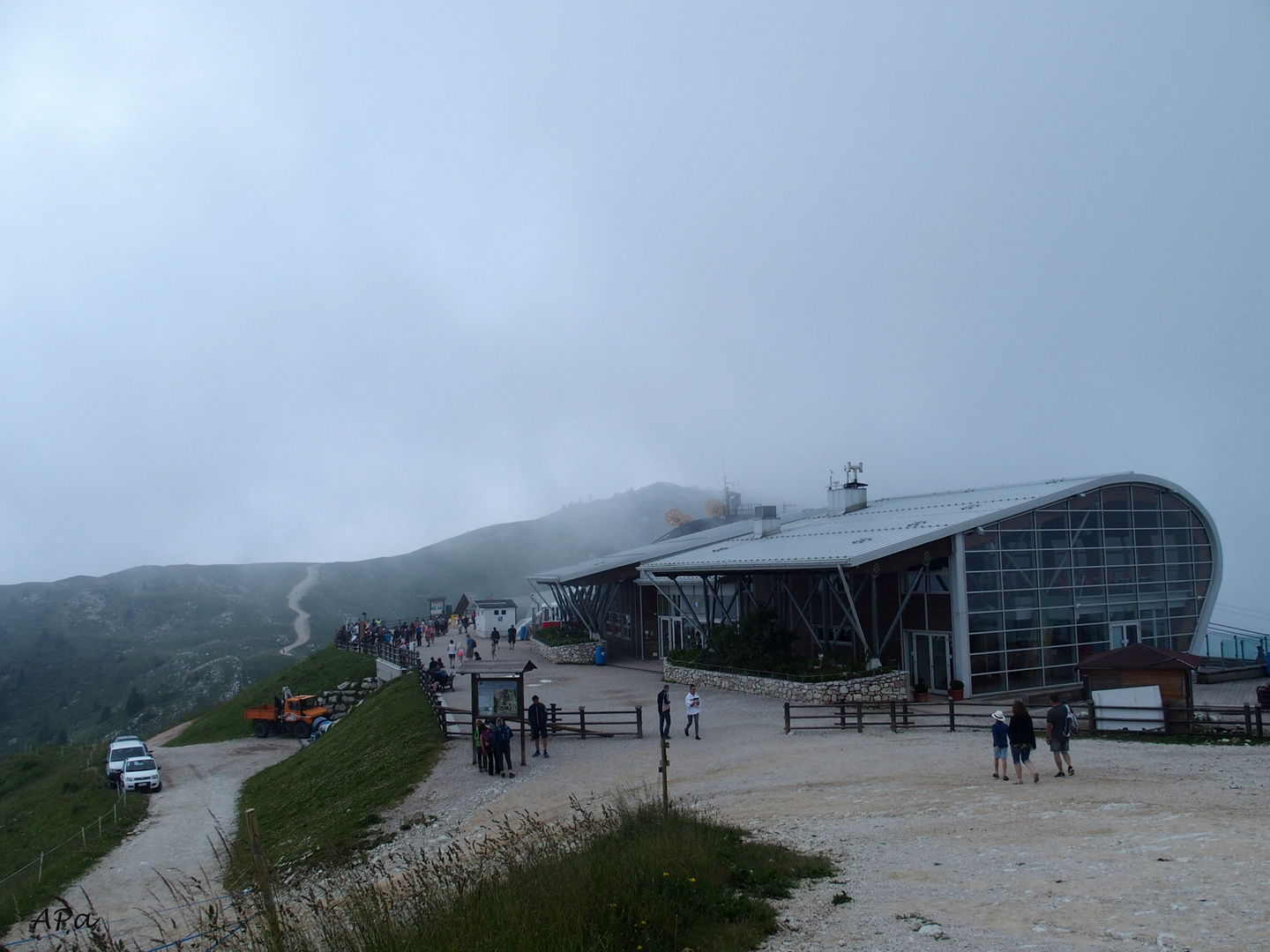 Nebelblick auf dem Monte Baldo