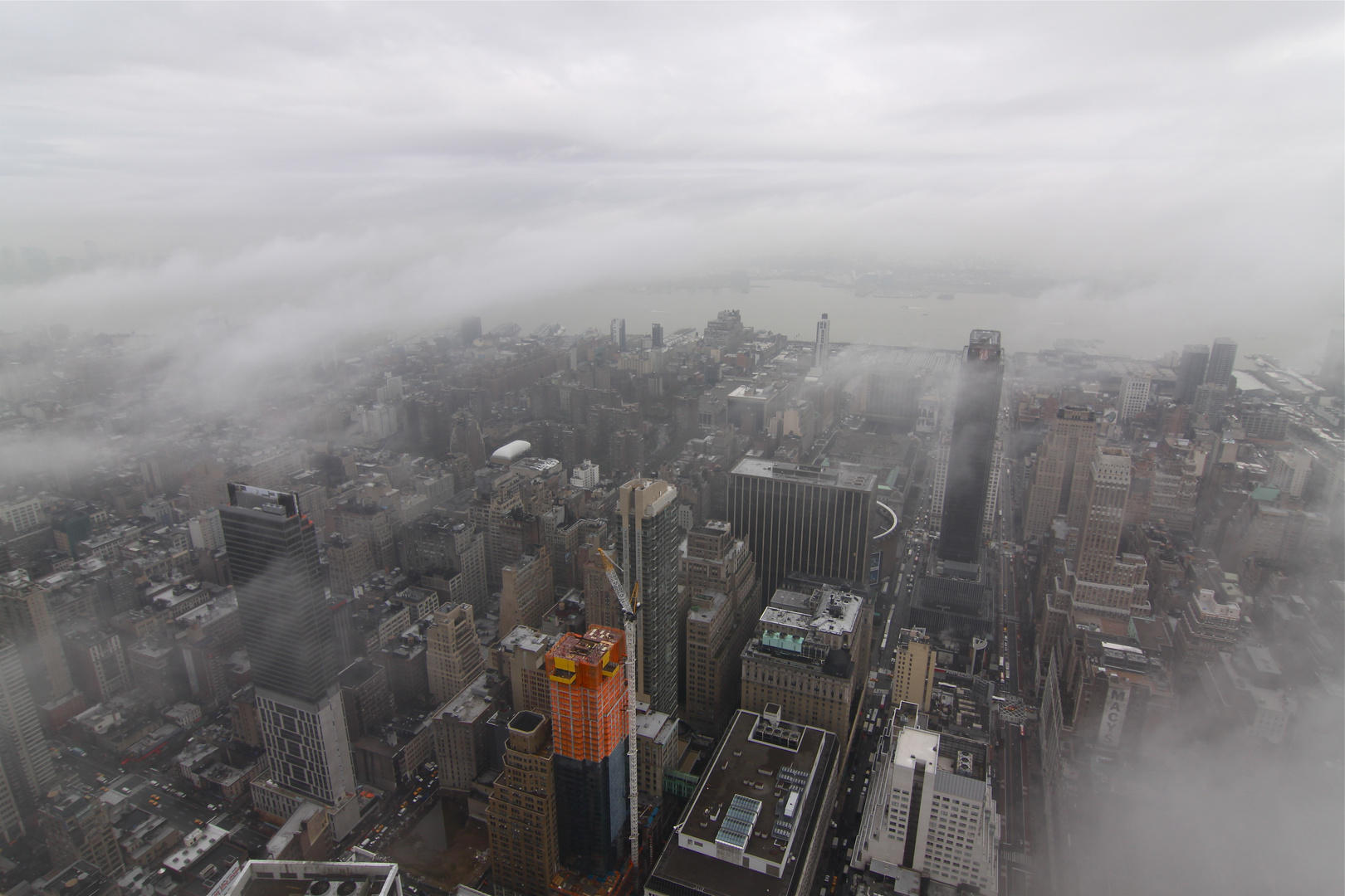 Nebelblick vom Empire State Building
