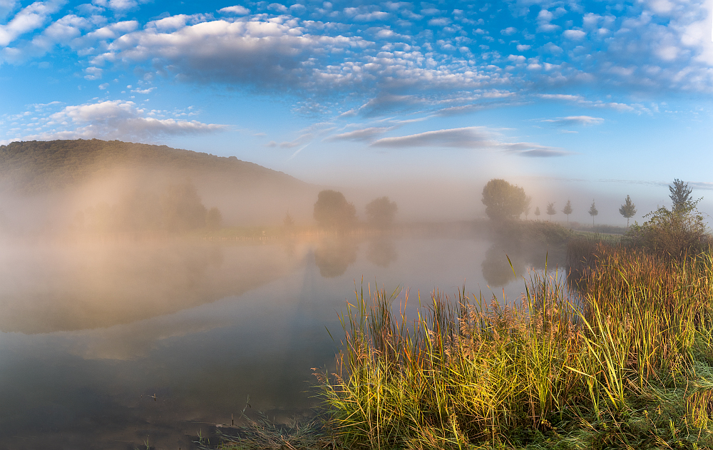 Nebelbogen am See