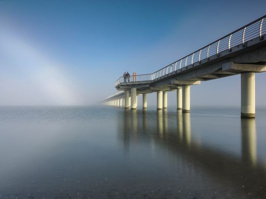 Nebelbogen über der Ostsee