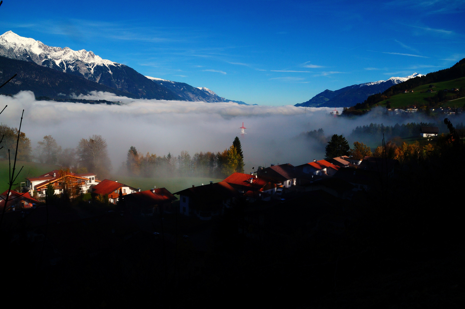 Nebeldecke über dem Inntal