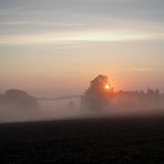 Nebelgrenze beim Sonnenaufgang am 28.7.18