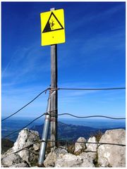 Nebelhorn-Gipfel - "Achtung, hier ist das Ende"