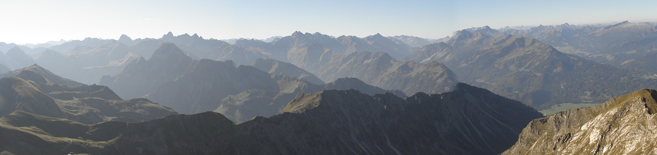 Nebelhorn-Gipfelpanorama