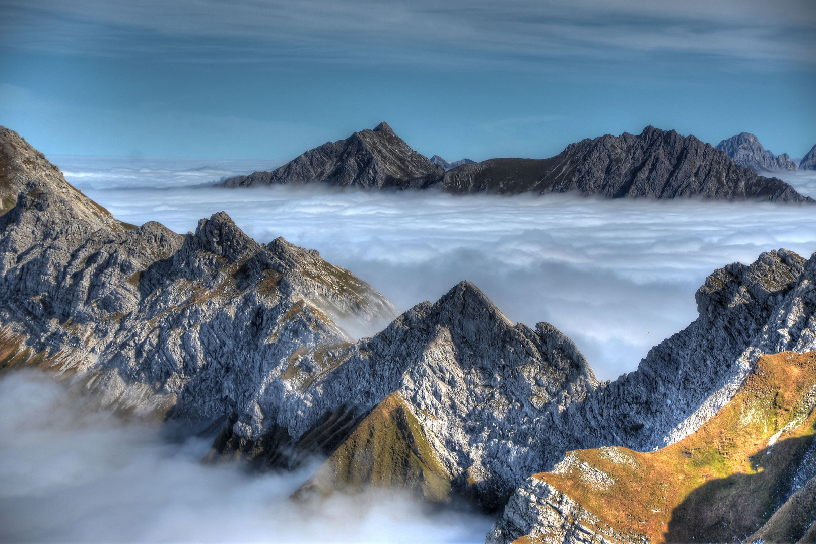 Nebelhorn und Nebelmeer