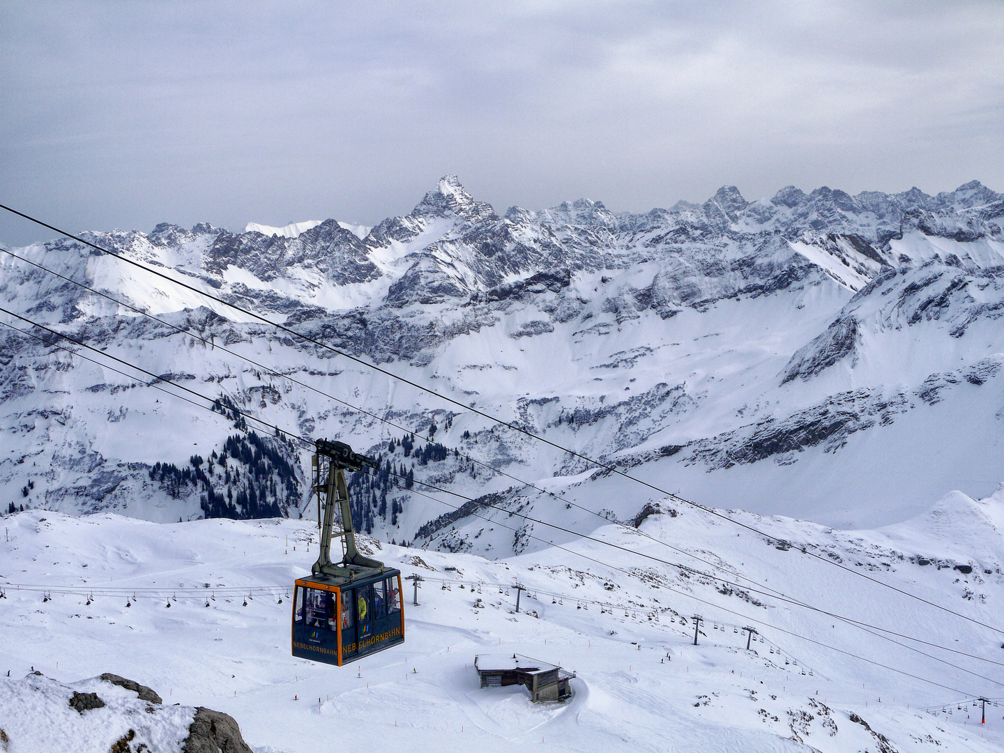 Nebelhornbahn - ohne Nebel.