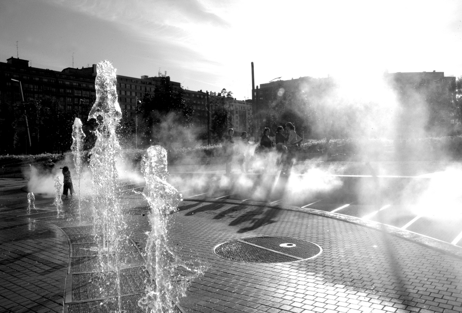 Nebelinstallation von Fujiko Nakaya1 (Guggenheim Museum Bilbao)