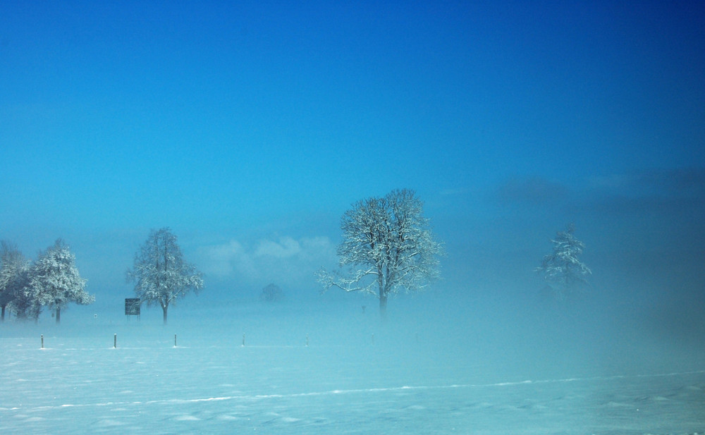 Nebellandschaft bei Uffing