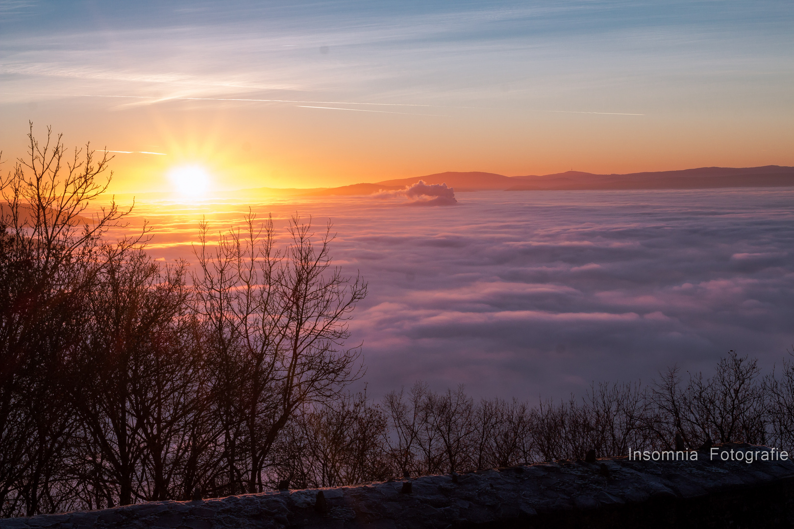 Nebelmeer am Heiligenberg in Melsungen