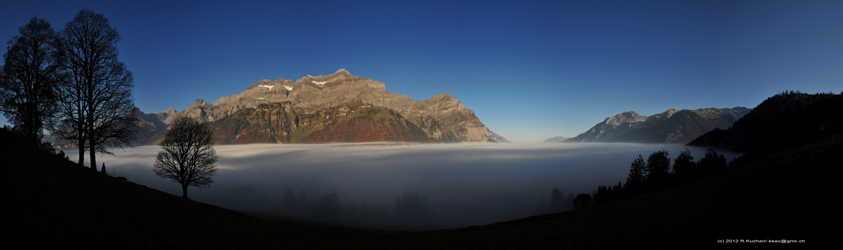 Nebelmeer, Auenalp; Schwanden, Glarus