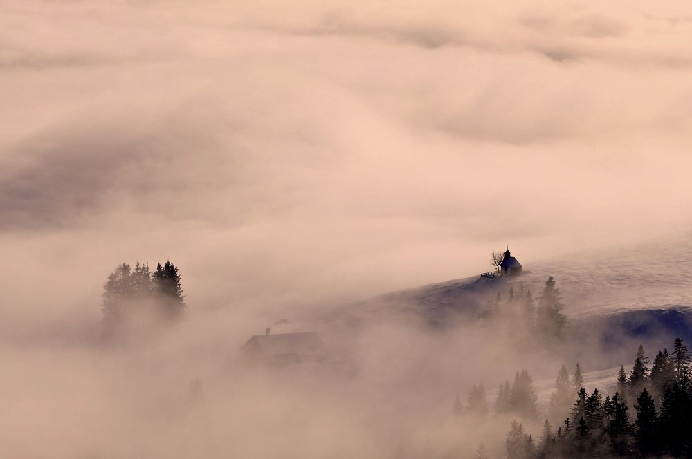 Nebelmeer auf der Postalm