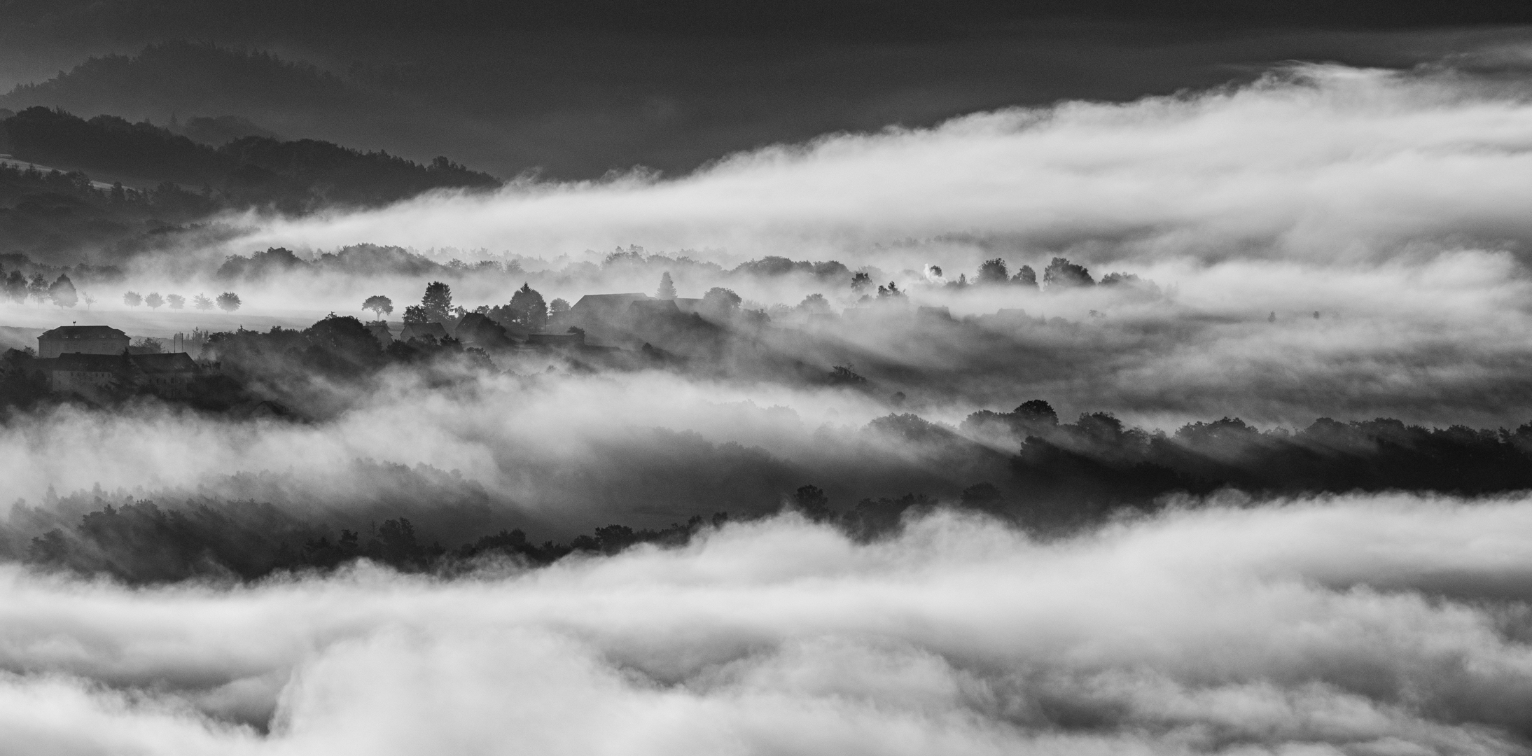 Nebelmeer - Aussicht vom Lilienstein