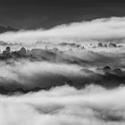 Nebelmeer - Aussicht vom Lilienstein