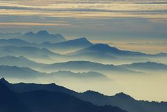 Nebelmeer im Abendlicht