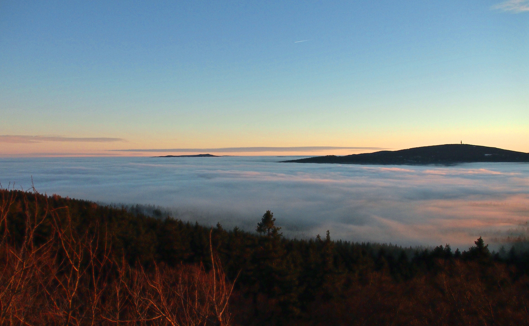 Nebelmeer im Fichtelgebirge