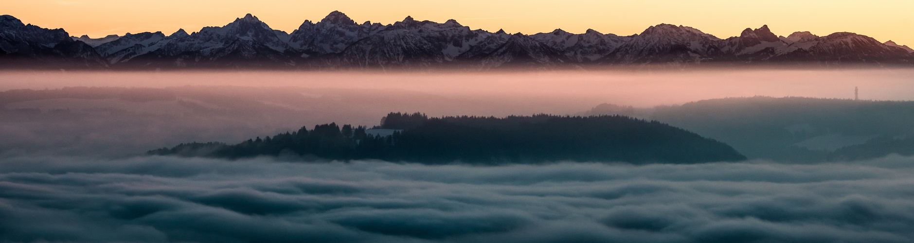 Nebelmeer im Pfaffenwinkel