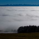 Nebelmeer mit Blick zu den Alpen