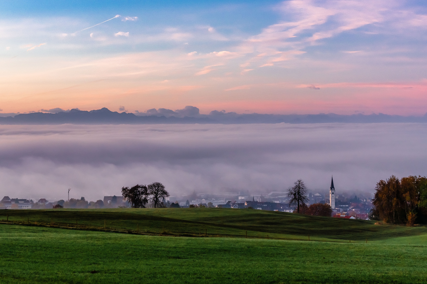 Nebelmeer schützt schwäbisches Meer