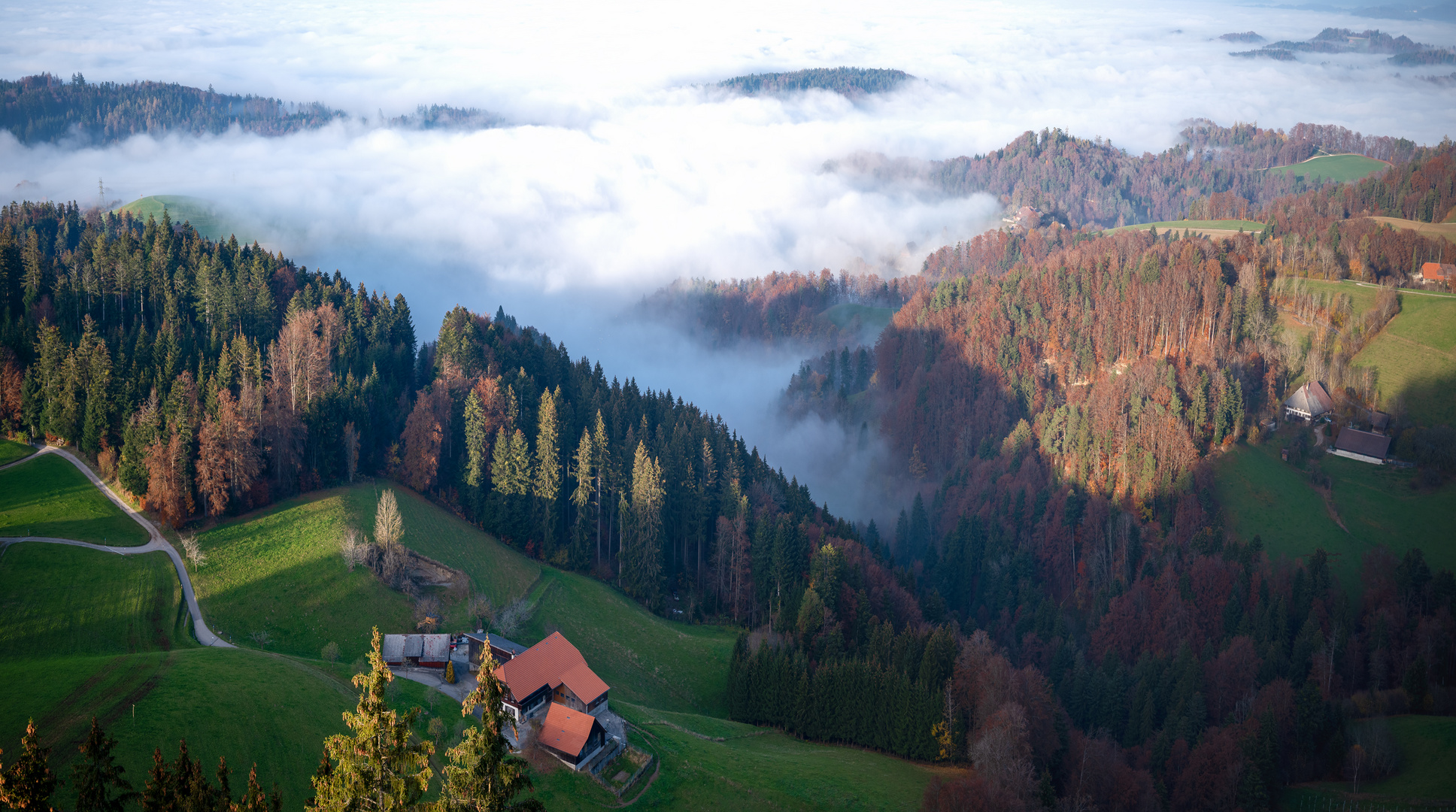 Nebelmeer über dem Mittelland