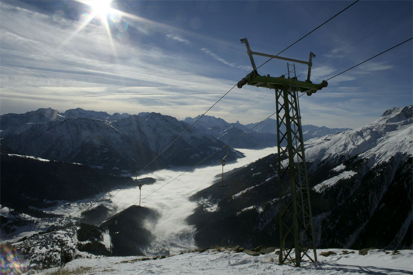 Nebelmeer über dem Oberwallis