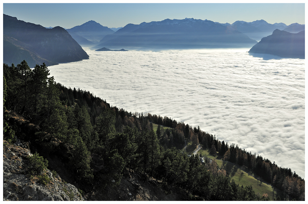 Nebelmeer über dem Rheintal