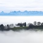 Nebelmeer über dem schweizerischen Mittelland