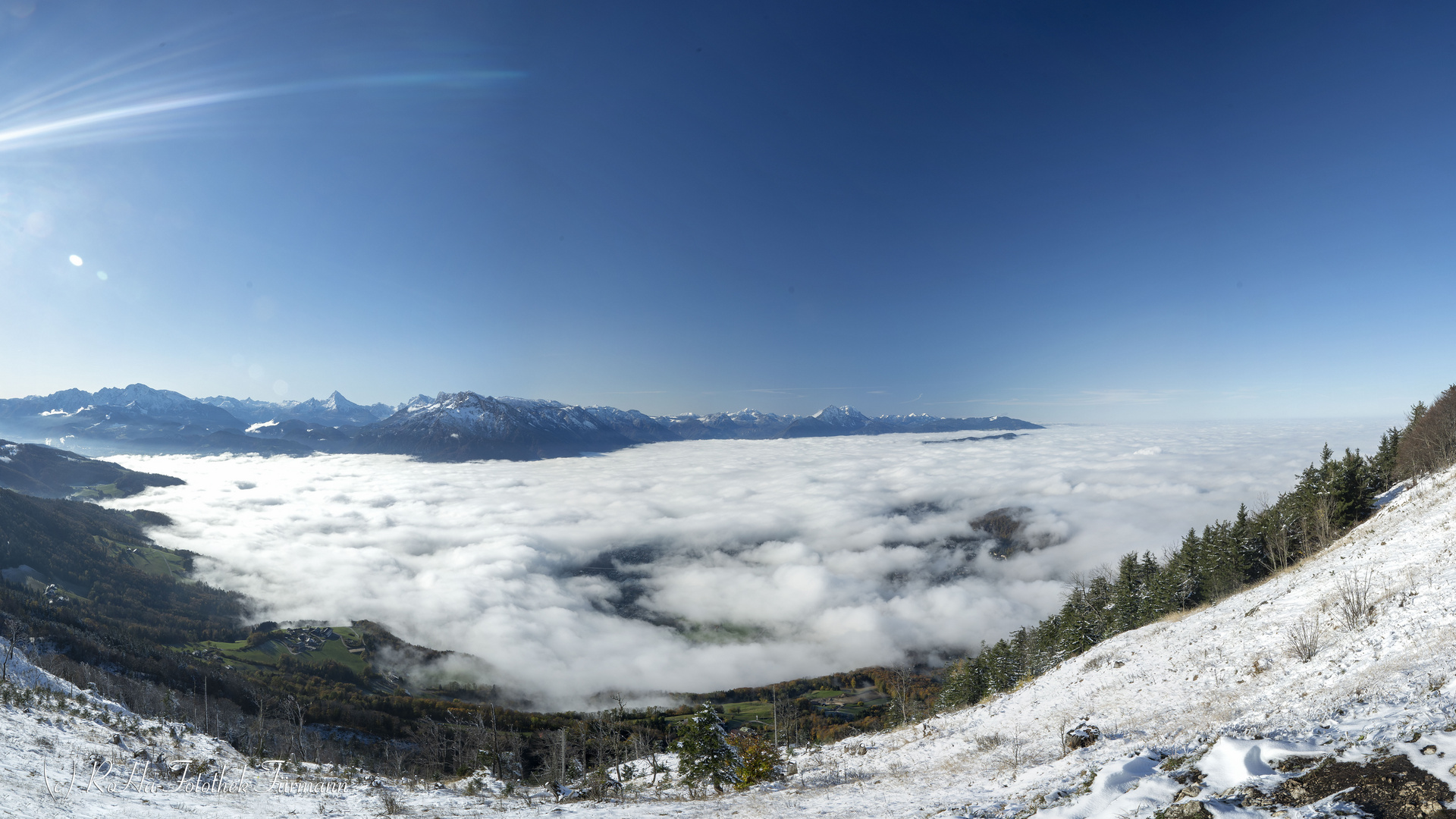 Nebelmeer über Salzburg