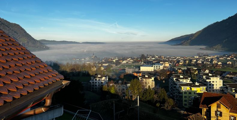 Nebelmeer über Zugersee