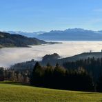 Nebelmeer und die Alpen