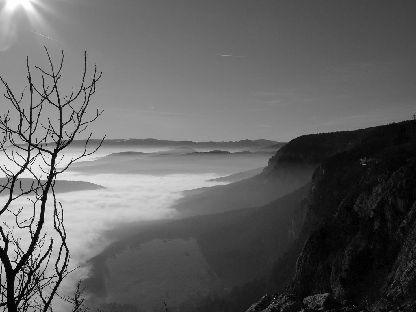 Nebelmeer unter der Hohen Wand