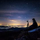 Nebelmeer unterm Sternenhimmel