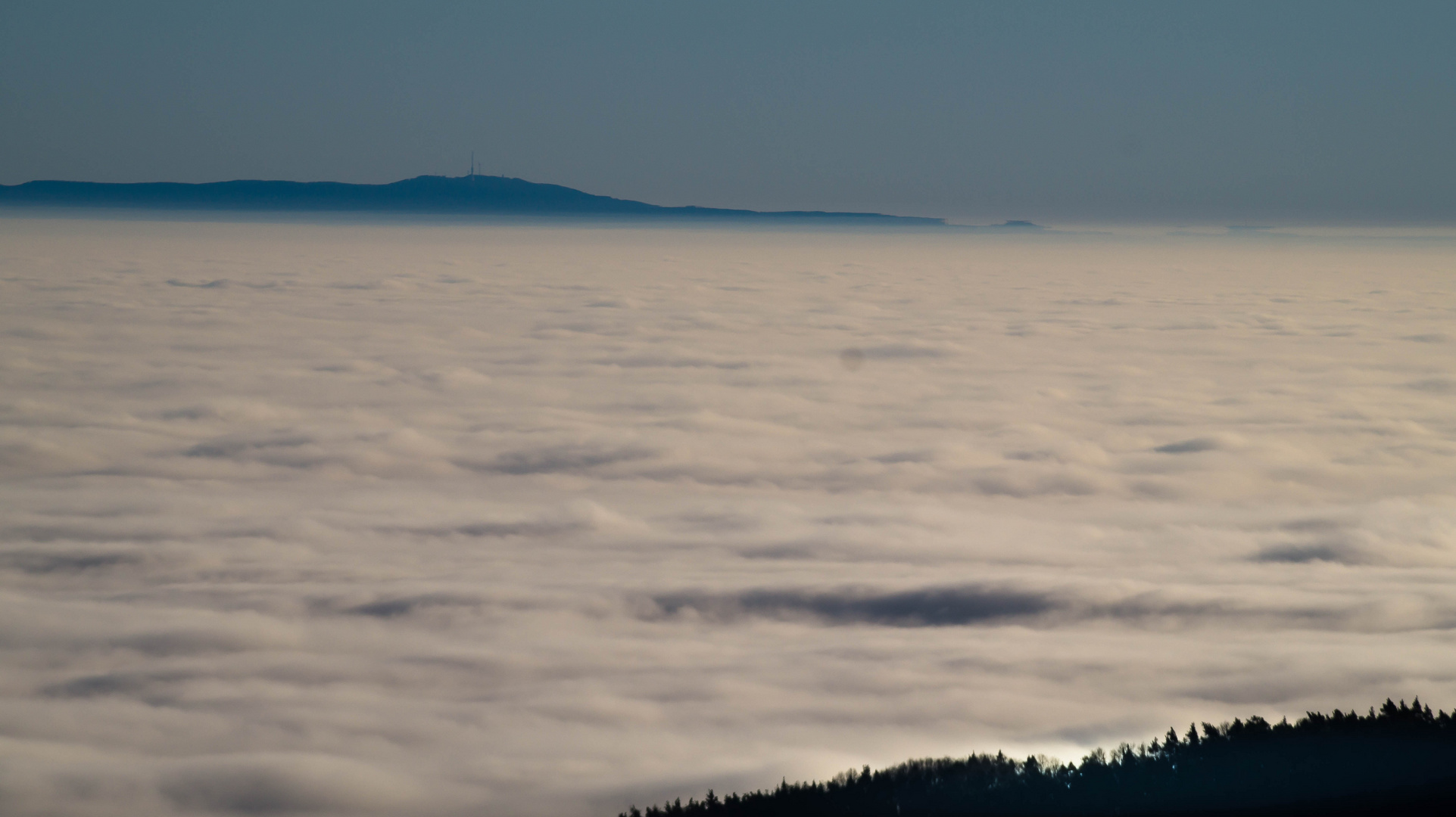 Nebelmeer vom Schwarzwald bis zur Haardt