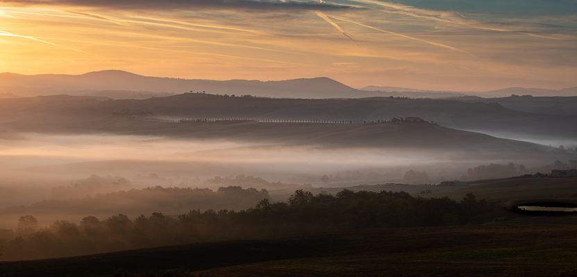 Nebelmorgel in der Toskana