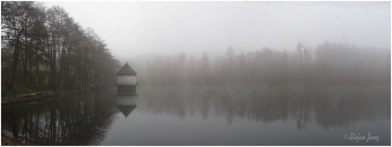 Nebelmorgen am Itzenplitzer Weiher