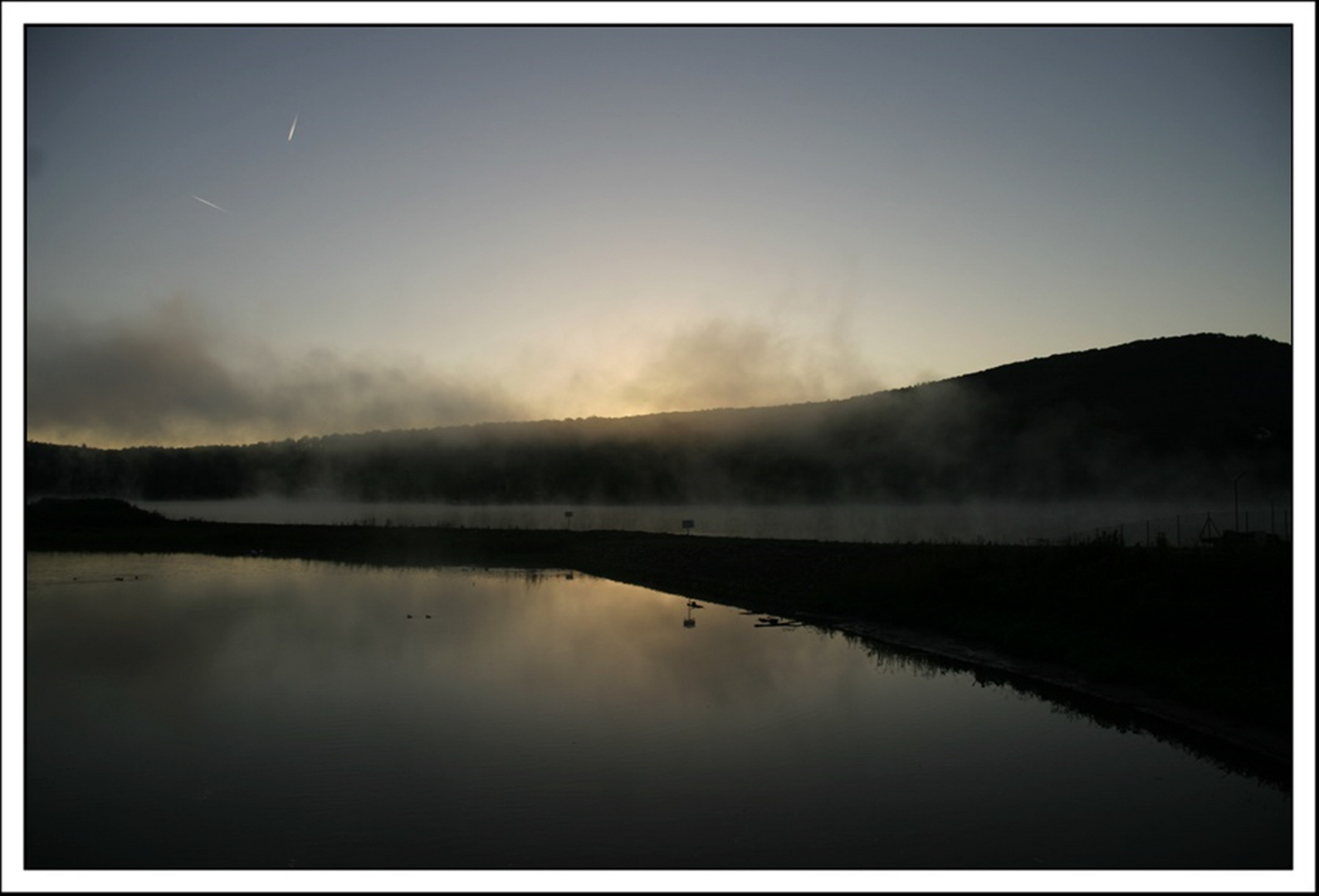 Nebelmorgen am Schiedersee