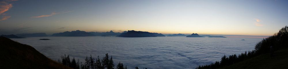 Nebelpanorama über Salzburg