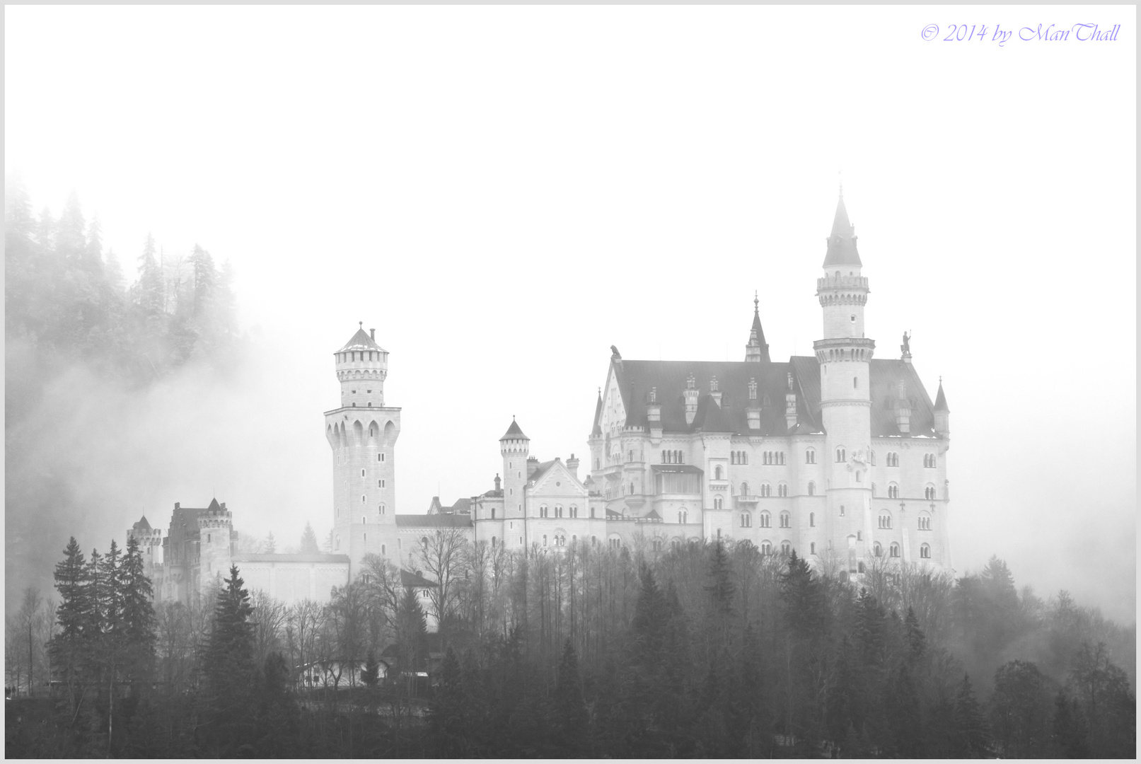 Nebelschloss Neuschwanstein.