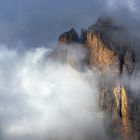 Nebelschwaden am Langkofel