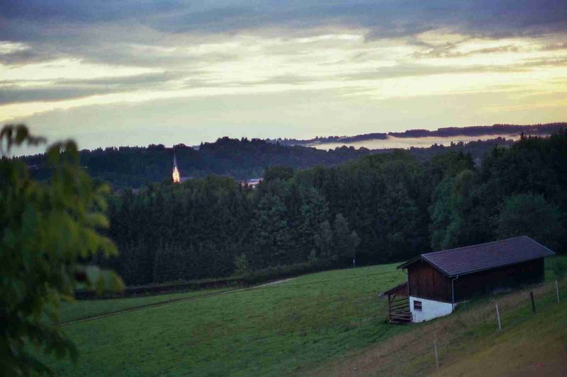 Nebelsee mit Leuchtturm