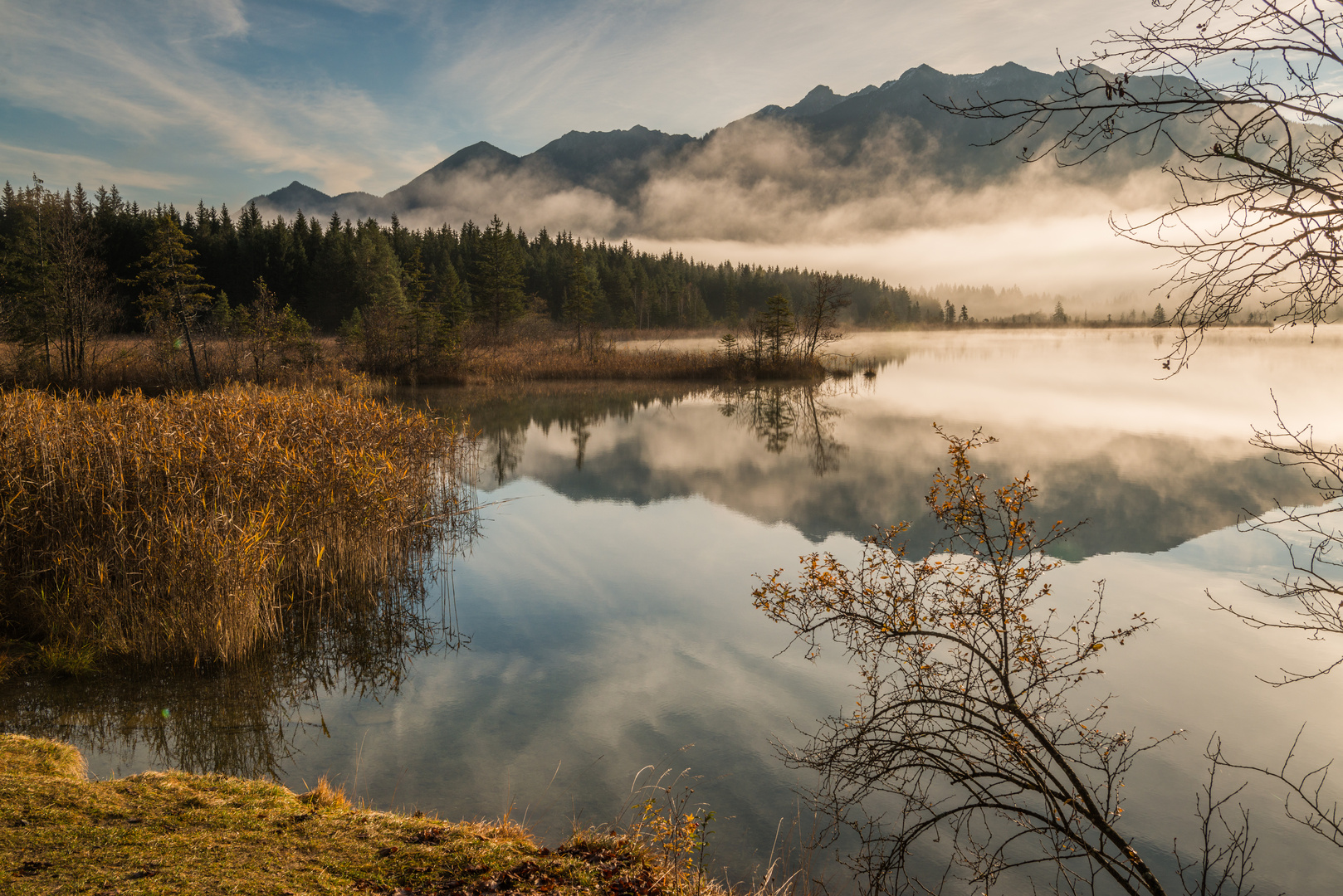 Nebelstimmung am Barmsee